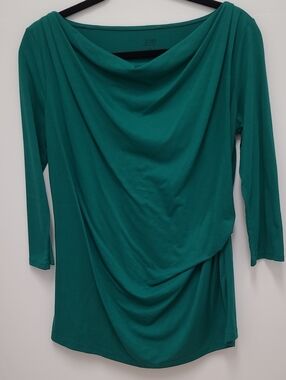 Joe Fresh Teal Jersey Scoop Neck Top